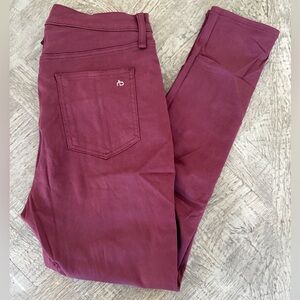 Burgundy Skinny Jeans Rag & Bone - Hardly Worn